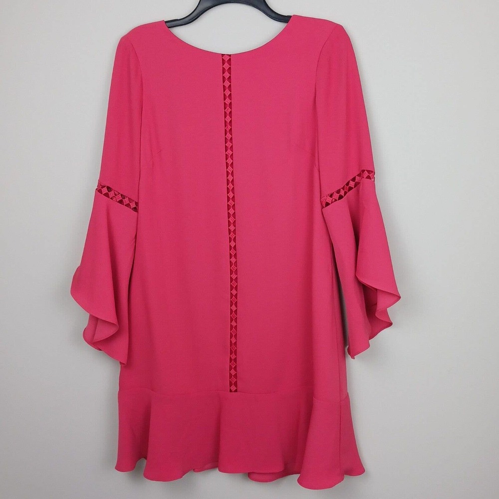 White House Black Market Bell Sleeve Salmon Pink Shift Dress Size 6 NWT ($160)